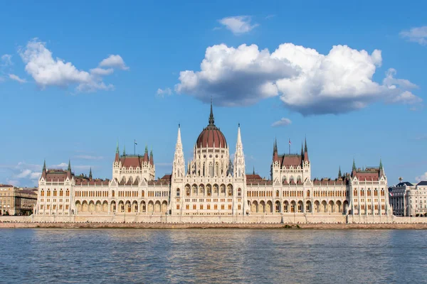 Magyar Parlament Épülete Elől Dunáról — Stock Fotó