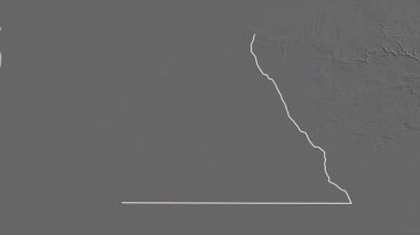 Chobe - Botswana bölgesi, çıkarıldı. Gri Tonlama