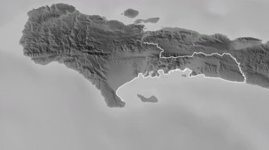 Sud, Haiti, çıkarıldı. Gri Tonlama