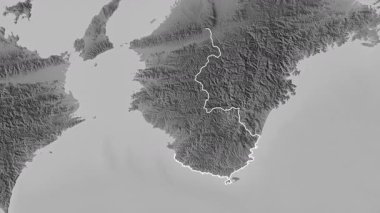 Wakayama, Japonya, çıkarıldı. Gri Tonlama