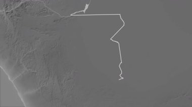 Omusati, Namibya, çıkarıldı. Gri Tonlama