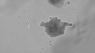 Basilan, Filipinler, çıkarıldı. Gri Tonlama