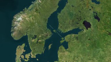 Aland, çevresinin haritasına zum yaptı. Önizleme, özet yok, etiketler