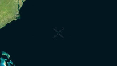 Bermuda close-up - satellite. Preview. Labels.