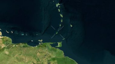 Grenada yakın çekim uydusu. Önizleme. Etiketler.