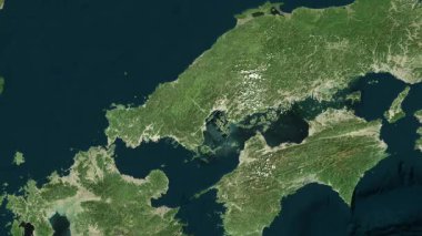 Itsukushima Adası - Japonya yakın çekim - uydu. Önizleme. Etiketler.