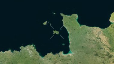 Jersey yakın çekim uydusu. Önizleme. Etiketler.