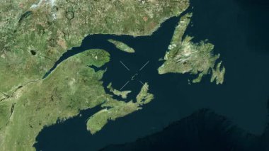 Magdalen Adaları - Kanada yakın-uydu. Önizleme. Etiketler.