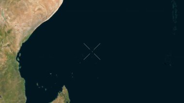 Mahe-Seyşeller yakın çekim uydusu. Önizleme. Etiketler.