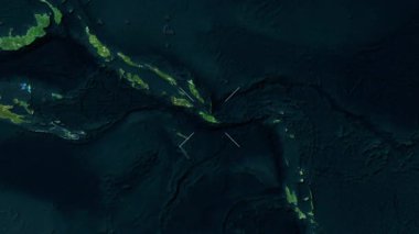 Makira, Solomon Adaları yakın çekim uydusu. Önizleme. Etiketler.