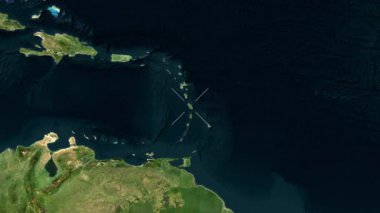 Martinique yakın çekim uydusu. Önizleme. Etiketler.