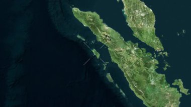 Nias Adası - Endonezya yakın çekim - uydu. Önizleme. Etiketler.