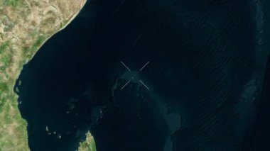 Praslin - Seyşeller - yakın çekim - uydu. Önizleme. Etiketler.