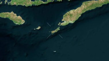 Rote Adası - Endonezya yakın çekim - uydu. Önizleme. Etiketler.