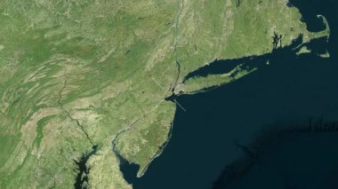 Staten Island, Birleşik Devletler yakın çekim uydusu. Önizleme. Etiketler.