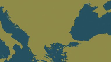 Bulgaristan haritası - süzül. Gölge. Desen.