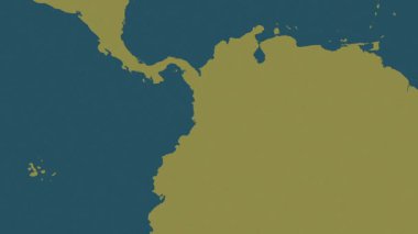 Kolombiya haritası - sür. Gölge. Desen.