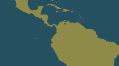 Kolombiya haritası - süzül. Gölge. Desen.