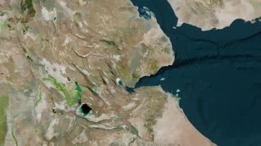 Cibuti haritası - sağlam. Gölge. Uydu.