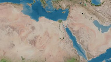 Mısır haritası - süzül. Gölge. Uydu.