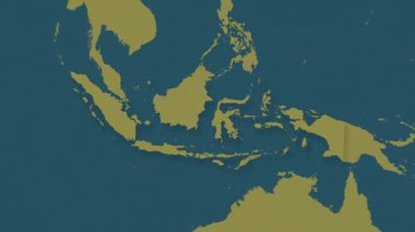 Endonezya haritası - sağlam. Gölge. Şablon. Etiketler