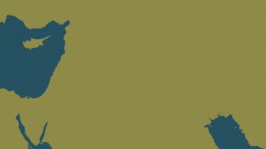 Irak haritası - sür. Gölge. Desen.