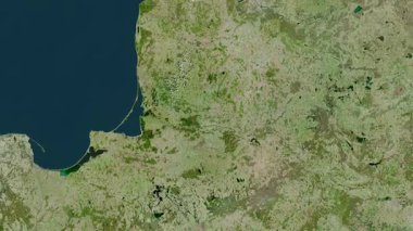 Litvanya haritası - sür. Gölge. Uydu.