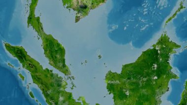 Malezya haritası - sür. Gölge. Uydu.