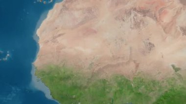 Mali haritası - sağlam. Gölge. Uydu. Etiketler