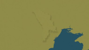 Moldova haritası - sağlam. Gölge. Desen.