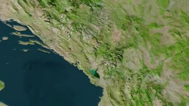 Karadağ haritası - sağlam. Gölge. Uydu.