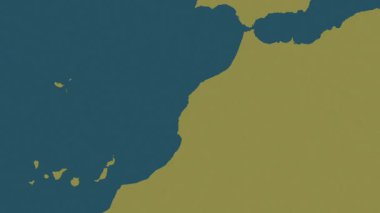 Fas haritası - sür. Gölge. Desen.