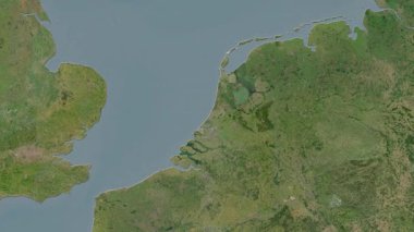 Hollanda haritası - sür. Gölge. Uydu.