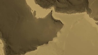 Umman haritası - sağlam. Gölge. Sepya.