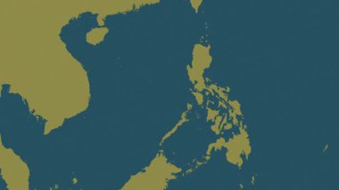 Filipinler haritası - sür. Gölge. Desen.