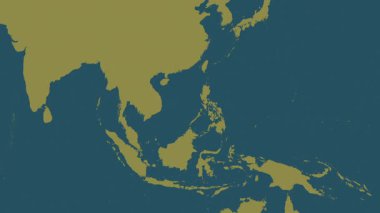 Filipinler haritası - süzül. Gölge. Desen.