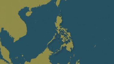 Filipinler haritası - sağlam. Gölge. Desen.