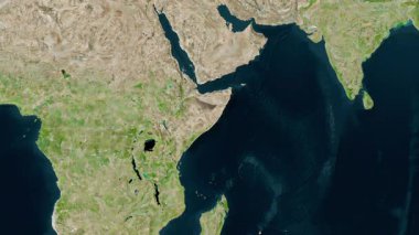 Somali haritası - özüt. Gölge. Uydu. Etiketler