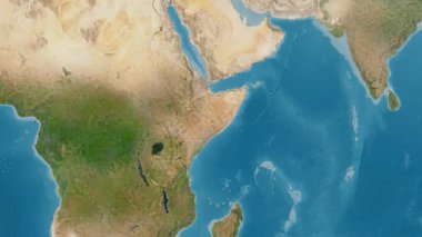 Somali haritası - süzül. Gölge. Uydu.