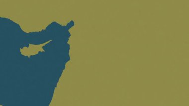 Suriye haritası - sür. Gölge. Desen.