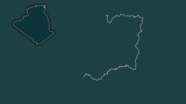 Souk Ahras - Cezayir ili, çıkarılmış ve izole edilmiş. Desen