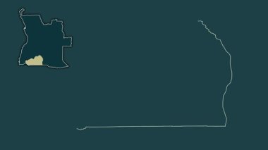 Cunene - Angola vilayeti, boşaltılmış ve izole edilmiş. Desen