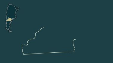 Rio Negro - Arjantin vilayeti, çıkarılmış ve izole edilmiş. Desen