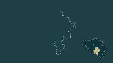 Namur, Belçika 'nın dışlanmış ve izole edilmiş vilayeti. Desen