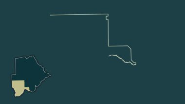 Kgalagadi - Botswana bölgesi, boşaltılmış ve izole edilmiş. Desen