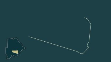 Kweneng - Botswana bölgesi, boşaltılmış ve izole edilmiş. Desen