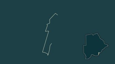 Botswana 'nın güneydoğu bölgesi, boşaltılmış ve izole edilmiş. Desen