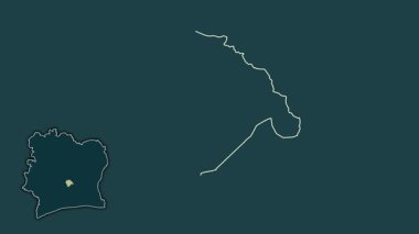 Yamoussoukro - Fildişi Sahili 'nin özerk bölgesi, boşaltılmış ve izole edilmiş..