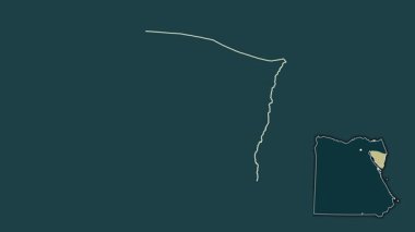 Janub Sina, Mısır, soyutlanmış ve soyutlanmış. Desen