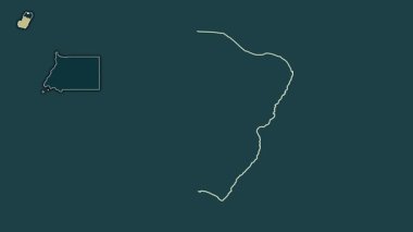 Bioko Sur, Ekvator Ginesi, çıkarılmış ve izole edilmiş. Desen